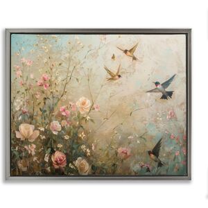 Stupell Spring Meadow Birds Framed Floater Canvas Wall Art Design By Arlington Prints Green 21 x 17 Stupell Spring Meadow Birds Framed Floater Canvas Wall Art Design By Arlington Prints Green 21 x 17