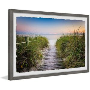 HomeStock Coastal Wall Art Print - Sea View Painting, Home Decor, Framed Landscape Picture Multi 36 x 24 HomeStock Coastal Wall Art Print - Sea View Painting, Home Decor, Framed Landscape Picture Multi 36 x 24