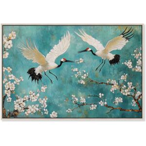 Gentle Tiger Nap Canvas Elegant Birds by Art Remedy Blue 36 Gentle Tiger Nap Canvas Elegant Birds by Art Remedy Blue 36