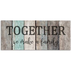 Stupell Together We Make a Family Quote Rustic Sign Home Text Canvas Wall Art 17 x 40 Stupell Together We Make a Family Quote Rustic Sign Home Text Canvas Wall Art 17 x 40