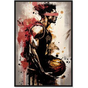 Basketball Player Inspirational Sport Poster Canvas Wall Art by Notoriart Red 20 Basketball Player Inspirational Sport Poster Canvas Wall Art by Notoriart Red 20