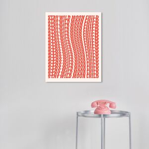 Wynwood Studio Canvas Typography and Quotes Stay Wild Moon Child Repeat Red Modern & Contemporary Wall Art Canvas Print Red 16 x 20 Wynwood Studio Canvas Typography and Quotes Stay Wild Moon Child Repeat Red Modern & Contemporary Wall Art Canvas Print Red 16 x 20