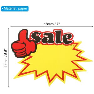 Unique Star Burst Signs,Blank Star Burst Signs Price Tag Stickers Pricing Tags Paper for Sign Retail Store, Thumbs Up Sale - Yellow 80Pcs Unique Star Burst Signs,Blank Star Burst Signs Price Tag Stickers Pricing Tags Paper for Sign Retail Store, Thumbs Up Sale - Yellow 80Pcs