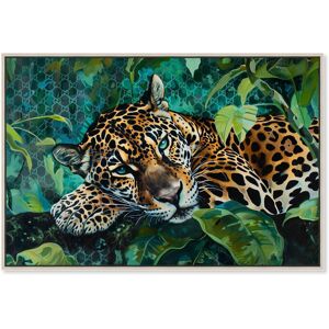 Jaguar Nap Tropical Jungle Animals Canvas Wall Art by Art Remedy Green 54 Jaguar Nap Tropical Jungle Animals Canvas Wall Art by Art Remedy Green 54