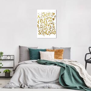 Wynwood Studio Canvas Abstract Golden Web White and Metallic Gold Modern & Contemporary Wall Art Canvas Print White 24 x 16 Wynwood Studio Canvas Abstract Golden Web White and Metallic Gold Modern & Contemporary Wall Art Canvas Print White 24 x 16