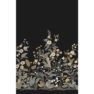Rifle Paper Co.Peacock Black Wall Mural Black 122.4 In. L X 27.0 In. W X 0.03 In. D Rifle Paper Co.Peacock Black Wall Mural Black 122.4 In. L X 27.0 In. W X 0.03 In. D