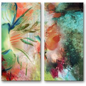 Ready2HangArt 'Painted Petals LIX' Floral Canvas Wall Art Multi 30 x 30 Ready2HangArt 'Painted Petals LIX' Floral Canvas Wall Art Multi 30 x 30