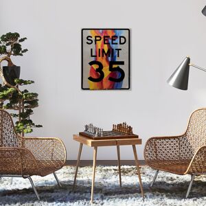Wynwood Studio JJ Hammond - Speed Limit 35 Modern & Contemporary Wall Art Canvas Print Orange,Black 16 x 20 Wynwood Studio JJ Hammond - Speed Limit 35 Modern & Contemporary Wall Art Canvas Print Orange,Black 16 x 20