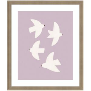 Kate and Laurel Minimalist Birds Poster 3 Purple by Laura Moss Framed Wall Art Print Brown 22x26 Kate and Laurel Minimalist Birds Poster 3 Purple by Laura Moss Framed Wall Art Print Brown 22x26