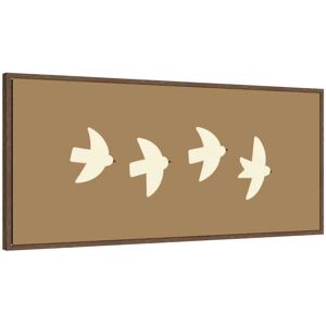 Kate and Laurel Minimalist Birds Panel 2 Brown by Laura Moss Framed Canvas Wall Art Print Brown 40x18 Kate and Laurel Minimalist Birds Panel 2 Brown by Laura Moss Framed Canvas Wall Art Print Brown 40x18