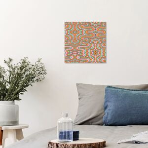 Wynwood Studio Canvas Abstract Polarizado Pattern Orange and Mint Green Modern & Contemporary Wall Art Canvas Print Orange 12 x 12 Wynwood Studio Canvas Abstract Polarizado Pattern Orange and Mint Green Modern & Contemporary Wall Art Canvas Print Orange 12 x 12