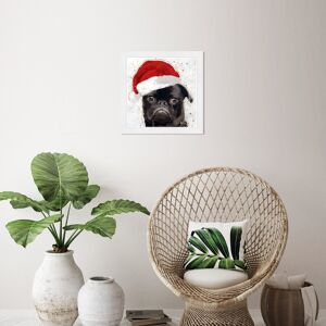 Wynwood Studio Prints Animals Holiday Pug Red and Glam Wall Art Canvas Print Red Small Wynwood Studio Prints Animals Holiday Pug Red and Glam Wall Art Canvas Print Red Small