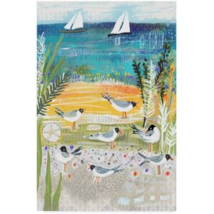 Trademark Fine Art Karen Fields 'Birds At Shore' Canvas Art Multi 22 x 32 Trademark Fine Art Karen Fields 'Birds At Shore' Canvas Art Multi 22 x 32