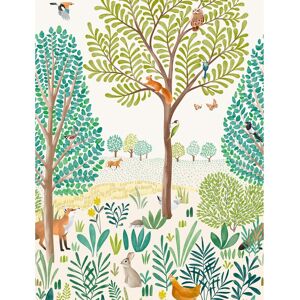 Galerie Wallcoverings Little Dreamers Collection Vibrant Landscape 62.5-inches wide x 9.18-feet high 3-Panel Wall Mural Multi-Colored 62.5-inches wide x 9.18-feet high Galerie Wallcoverings Little Dreamers Collection Vibrant Landscape 62.5-inches wide x 9.18-feet high 3-Panel Wall Mural Multi-Colored 62.5-inches wide x 9.18-feet high