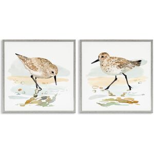 Stupell Sea Birds on Shore 2 Piece Framed Giclee Art Set Design by Victoria Barnes Multi 12 x 12 Stupell Sea Birds on Shore 2 Piece Framed Giclee Art Set Design by Victoria Barnes Multi 12 x 12