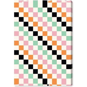 Wynwood Studio Canvas Abstract Checkered Diagonal VERT Green and Pastel Green Modern & Contemporary Wall Art Canvas Print Green 36 x 24 Wynwood Studio Canvas Abstract Checkered Diagonal VERT Green and Pastel Green Modern & Contemporary Wall Art Canvas Print Green 36 x 24