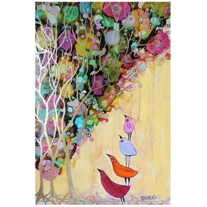 Trademark Fine Art Sylvie Demers 'Les Enfants' Canvas Art White 16 x 24 Trademark Fine Art Sylvie Demers 'Les Enfants' Canvas Art White 16 x 24