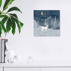 Wynwood Studio Canvas Animals Snow Field Wild Life Night Blue and Navy Blue Modern & Contemporary Wall Art Canvas Print Blue 12 x 12 Wynwood Studio Canvas Animals Snow Field Wild Life Night Blue and Navy Blue Modern & Contemporary Wall Art Canvas Print Blue 12 x 12