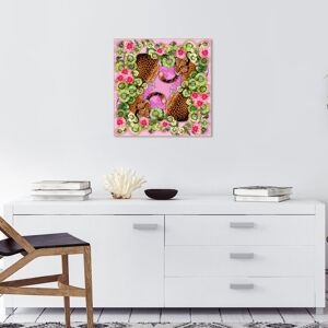 Wynwood Studio Canvas Fashion and Glam Wild Feline Nature Pink and Modern & Contemporary Wall Art Canvas Print Pink 20 x 20 Wynwood Studio Canvas Fashion and Glam Wild Feline Nature Pink and Modern & Contemporary Wall Art Canvas Print Pink 20 x 20