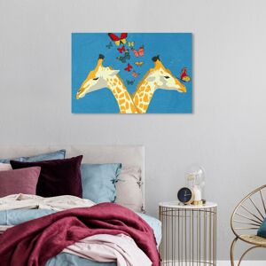 Wynwood Studio Canvas Animals Giraffes and Butterflies Blue and Modern & Contemporary Wall Art Canvas Print Blue 24 x 36 Wynwood Studio Canvas Animals Giraffes and Butterflies Blue and Modern & Contemporary Wall Art Canvas Print Blue 24 x 36