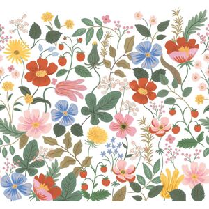 Rifle Paper Co.Strawberry Fields White Peel & Stick Mural Multi-Color 120.0 In. L X 108.0 In. W X 0.03 In. D Rifle Paper Co.Strawberry Fields White Peel & Stick Mural Multi-Color 120.0 In. L X 108.0 In. W X 0.03 In. D