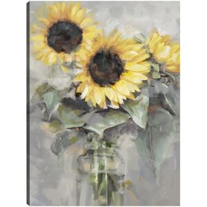 Masterpiece Art Gallery Sunflower Portrait By Studio Arts Canvas Art Print Yellow 18x24 Masterpiece Art Gallery Sunflower Portrait By Studio Arts Canvas Art Print Yellow 18x24