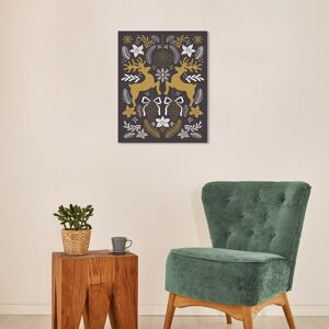 Wynwood Studio Canvas Animals Folk Art Reindeers Gray Modern & Contemporary Wall Art Canvas Print Grey 16 x 20 Wynwood Studio Canvas Animals Folk Art Reindeers Gray Modern & Contemporary Wall Art Canvas Print Grey 16 x 20