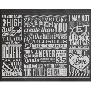 OhPopsi Chalk Quotes Wall Mural Black Oversized OhPopsi Chalk Quotes Wall Mural Black Oversized