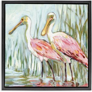 Stupell Spoonbill Birds Pair Framed Floater Canvas Wall Art Design By Susan Winget Green 25 x 25 Stupell Spoonbill Birds Pair Framed Floater Canvas Wall Art Design By Susan Winget Green 25 x 25