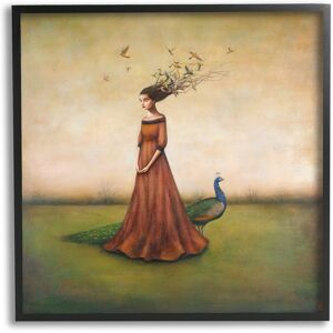 Stupell Beauty and Birds in Her Hair Woman and Peacock Framed Art, 12 x 12, Design By Artist Duy Huynh - Multi-Color Black 24 x 24 Stupell Beauty and Birds in Her Hair Woman and Peacock Framed Art, 12 x 12, Design By Artist Duy Huynh - Multi-Color Black 24 x 24