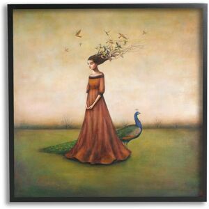 Stupell Beauty and Birds in Her Hair Woman and Peacock Framed Art, 12 x 12, Design By Artist Duy Huynh - Multi-Color Black 17 x 17 Stupell Beauty and Birds in Her Hair Woman and Peacock Framed Art, 12 x 12, Design By Artist Duy Huynh - Multi-Color Black 17 x 17