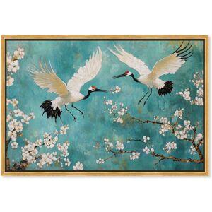 Gentle Tiger Nap Canvas Elegant Birds by Art Remedy Blue 54 Gentle Tiger Nap Canvas Elegant Birds by Art Remedy Blue 54