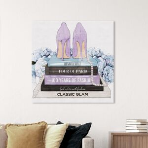 Wynwood Studio Fashion and Glam Lavender Blue Books and Heels Pastel Purple Modern & Contemporary Wall Art Canvas Print Purple 40 x 40 Wynwood Studio Fashion and Glam Lavender Blue Books and Heels Pastel Purple Modern & Contemporary Wall Art Canvas Print Purple 40 x 40