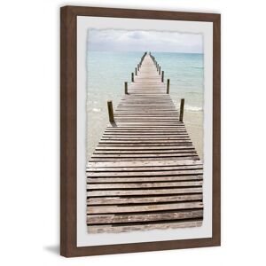 HomeStock Boardwalk Beach Scene Framed Painting Print - Coastal Wall Art Decor Multi 24 x 16 HomeStock Boardwalk Beach Scene Framed Painting Print - Coastal Wall Art Decor Multi 24 x 16