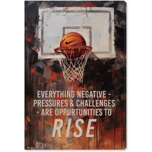 Opportunity to Rise Canvas Mancave Sports Art Prints by Art Remedy, Gallery Wrapped Orange 30 Opportunity to Rise Canvas Mancave Sports Art Prints by Art Remedy, Gallery Wrapped Orange 30