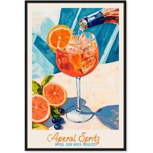 Aperol Spritz Recipe Poster Canvas by Art Remedy Orange 24 Aperol Spritz Recipe Poster Canvas by Art Remedy Orange 24