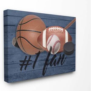Stupell No.1 Fan Sports Plank Wall Art 24 x 30 Stupell No.1 Fan Sports Plank Wall Art 24 x 30