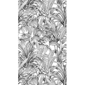 Galerie Wallcoverings Orom II Collection Black All-over Leaves 62.5-inches wide x 9.18-feet high 3-panel Wall Mural Black 62.5-inches wide x 9.18-feet high Galerie Wallcoverings Orom II Collection Black All-over Leaves 62.5-inches wide x 9.18-feet high 3-panel Wall Mural Black 62.5-inches wide x 9.18-feet high