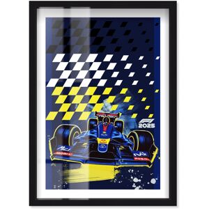 Notori Art Blue Victory Formula 1 Posters Shadowbox Print by Notoriart Blue 17 Notori Art Blue Victory Formula 1 Posters Shadowbox Print by Notoriart Blue 17