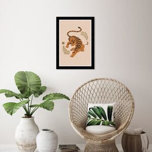 Wynwood Studio Prints Animals Tigress of the Leaves Tan Orange and Metallic Gold Modern & Contemporary Wall Art Canvas Print Orange Small Wynwood Studio Prints Animals Tigress of the Leaves Tan Orange and Metallic Gold Modern & Contemporary Wall Art Canvas Print Orange Small