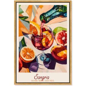 Sangria Recipe Poster Canvas by Art Remedy Red 36 Sangria Recipe Poster Canvas by Art Remedy Red 36