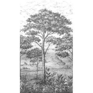 Galerie Wallcoverings Orom II Collection Black Trees 62.5-inches wide x 9.18-feet high 3-panel Wall Mural Black 62.5-inches wide x 9.18-feet high Galerie Wallcoverings Orom II Collection Black Trees 62.5-inches wide x 9.18-feet high 3-panel Wall Mural Black 62.5-inches wide x 9.18-feet high