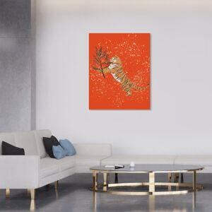 Wynwood Studio Canvas Animals Greetings from the Tiger Red Modern & Contemporary Wall Art Canvas Print Red 16 x 20 Wynwood Studio Canvas Animals Greetings from the Tiger Red Modern & Contemporary Wall Art Canvas Print Red 16 x 20