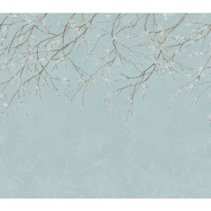 WallPops Scott Living Hanami Blue Self Adhesive Mural - N/A Blue Oversized WallPops Scott Living Hanami Blue Self Adhesive Mural - N/A Blue Oversized