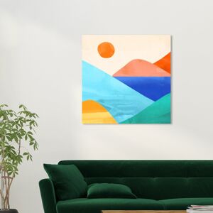 Wynwood Studio Prints Nature and Landscape Bright Hill Tops Blue and Celeste Modern & Contemporary Wall Art Canvas Print Blue 30 x 30 Wynwood Studio Prints Nature and Landscape Bright Hill Tops Blue and Celeste Modern & Contemporary Wall Art Canvas Print Blue 30 x 30