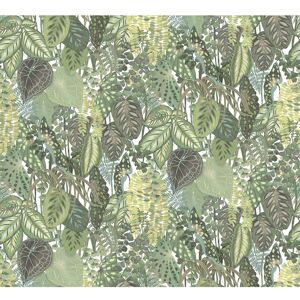 York Wallcoverings Greenery Cotton Wall Mural Green 122.4 In. L X 27.0 In. W X 0.03 In. D York Wallcoverings Greenery Cotton Wall Mural Green 122.4 In. L X 27.0 In. W X 0.03 In. D