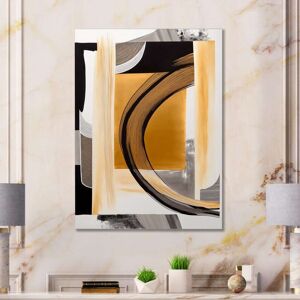DESIGN ART Designart 'Glam Art Deco Abstract III' Modern Canvas Wall Art Gold,Black 30 in. wide x 40 in. high DESIGN ART Designart 'Glam Art Deco Abstract III' Modern Canvas Wall Art Gold,Black 30 in. wide x 40 in. high