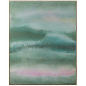 NADAAL STUDIOS Cassius Painting, Acrylic on Felt, Solid Pine Frame, Moody Abstract Landscape, Layered Tonal Greens, Multi Multi-Color Large NADAAL STUDIOS Cassius Painting, Acrylic on Felt, Solid Pine Frame, Moody Abstract Landscape, Layered Tonal Greens, Multi Multi-Color Large