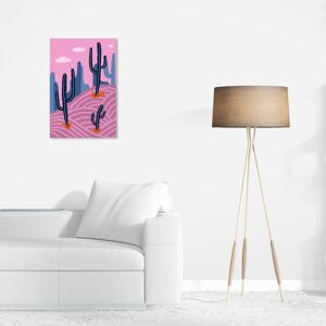 Wynwood Studio Nature and Landscape Pink Desert Cactus Purple and Pastel Violet Modern & Contemporary Wall Art Canvas Print Purple 24 x 16 Wynwood Studio Nature and Landscape Pink Desert Cactus Purple and Pastel Violet Modern & Contemporary Wall Art Canvas Print Purple 24 x 16