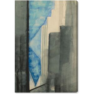 Skyscrapers 1975 Canvas Retro Poster Art by Art Remedy Blue 10 Skyscrapers 1975 Canvas Retro Poster Art by Art Remedy Blue 10